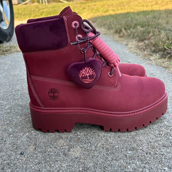 TIMBERLAND STONE STREET 6 INCH WATERPROOF PLATFORM BOOTS women’s sz 10 - Picture 4 of 15